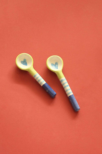 Heart Chloe Ceramic Spoons- Set of 2