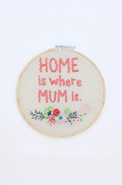 Home Is Where Mum Is Wall Hoops - The Wishing Chair