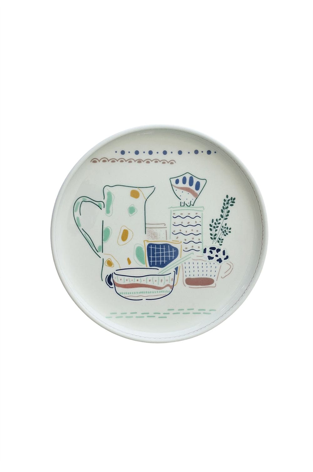 Illustration Series Wall Plate- Ceramics