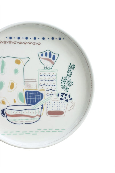 Illustration Series Wall Plate- Ceramics