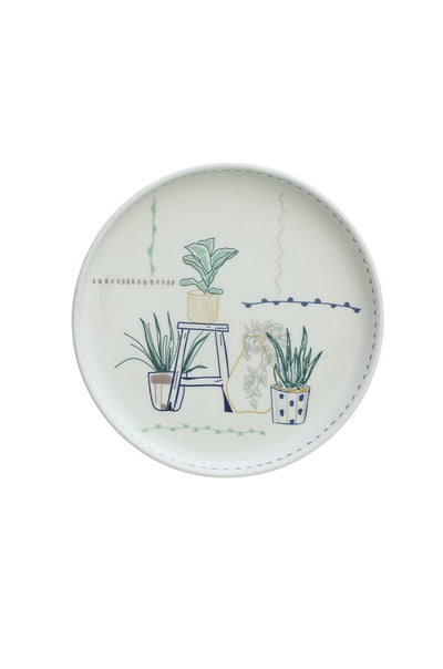 Illustration Series Wall Plate- Planters