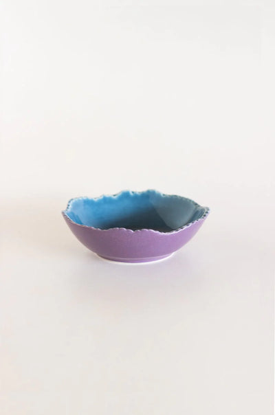 Iris Ceramic Scalloped Bowl - Small