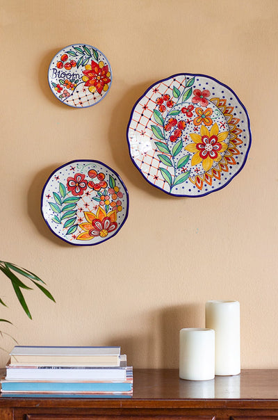 Isabella Wall Plates -set Of 3