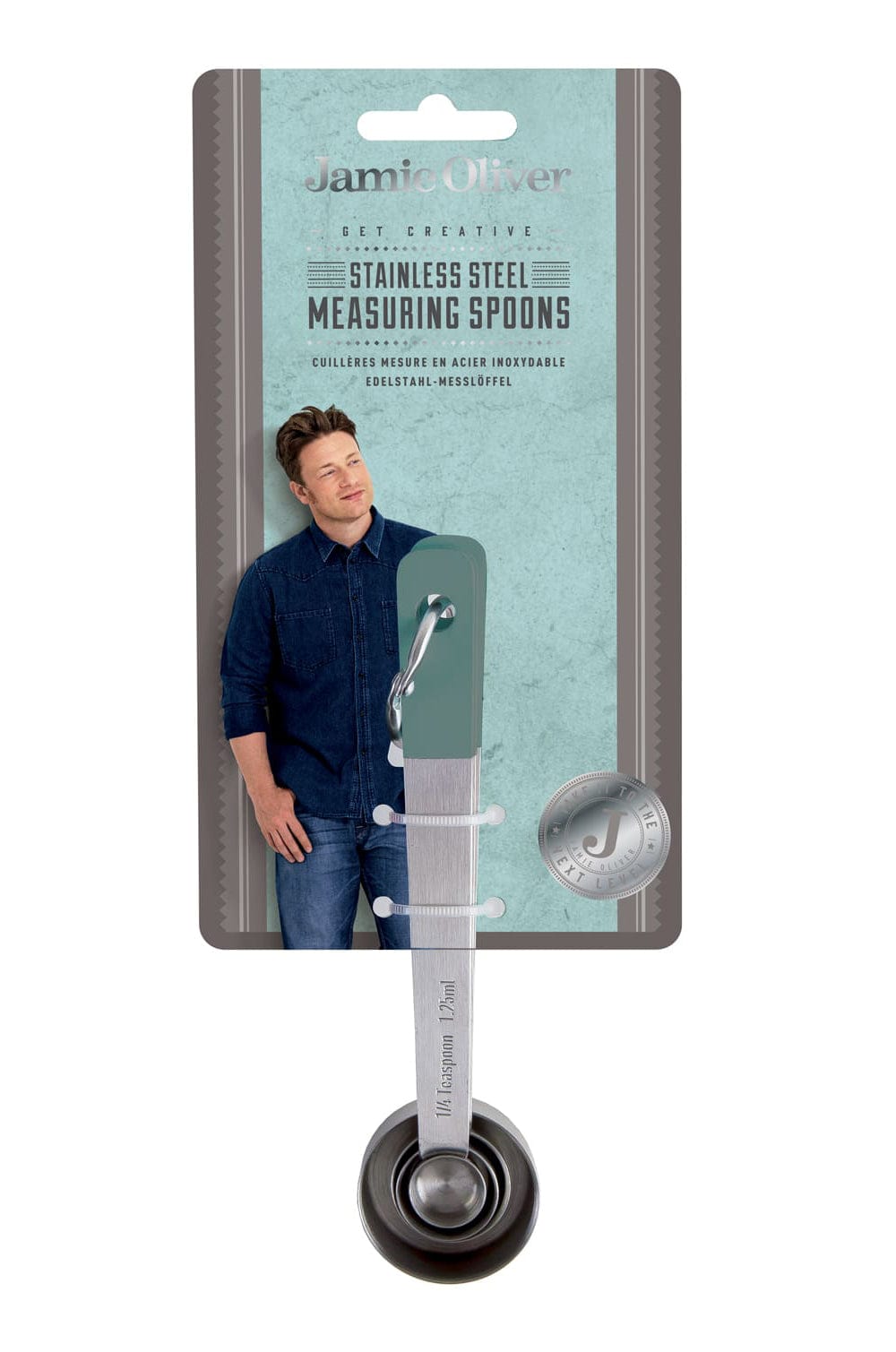 Jamie Oliver Measuring Spoons - Atlantic Green