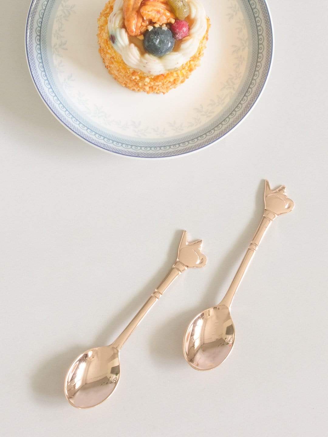 Kettle Handle Dessert Spoons- Set Of 6