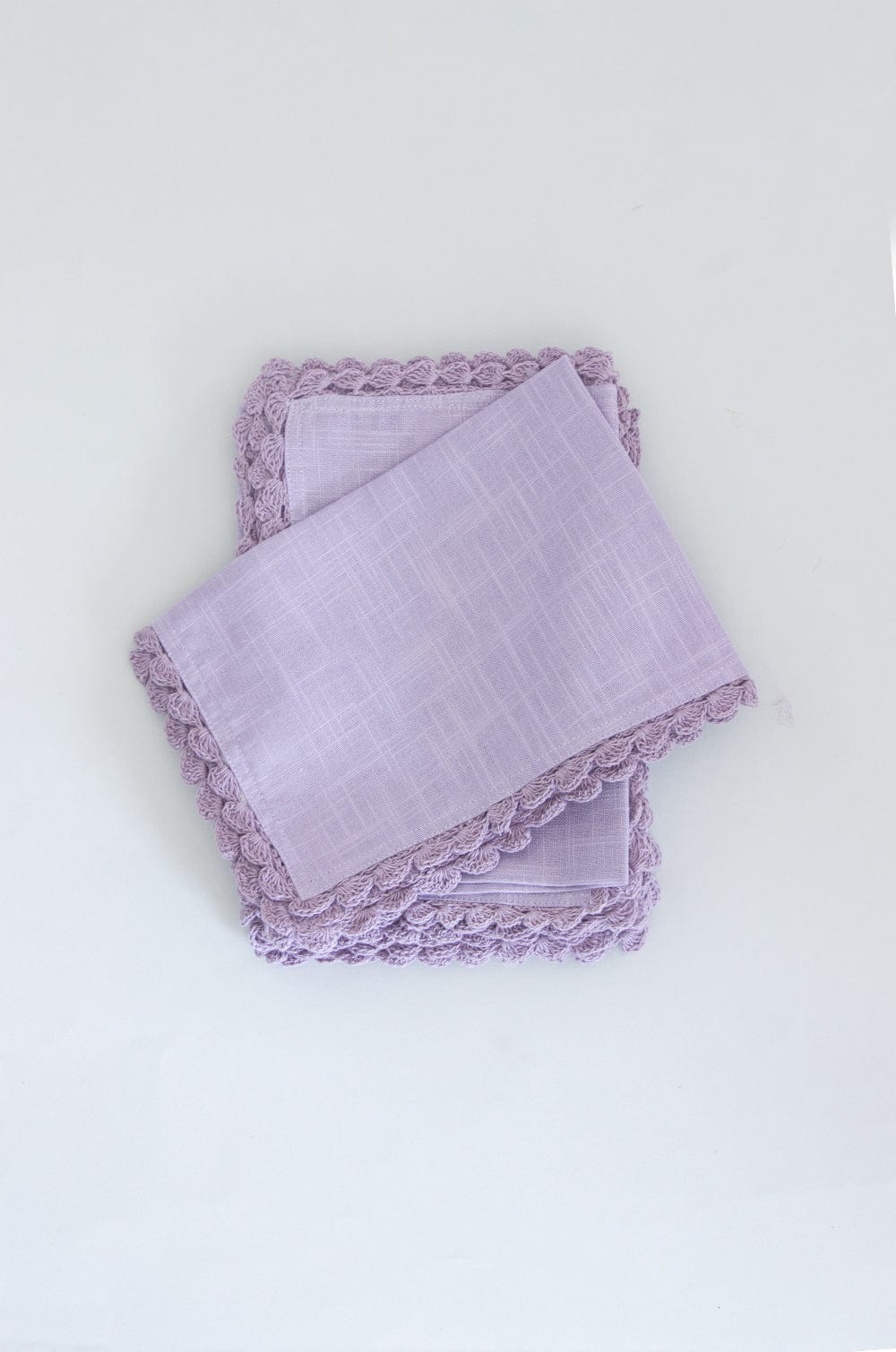 Lavender Fields Hand Crochet Placemats - Set of 6