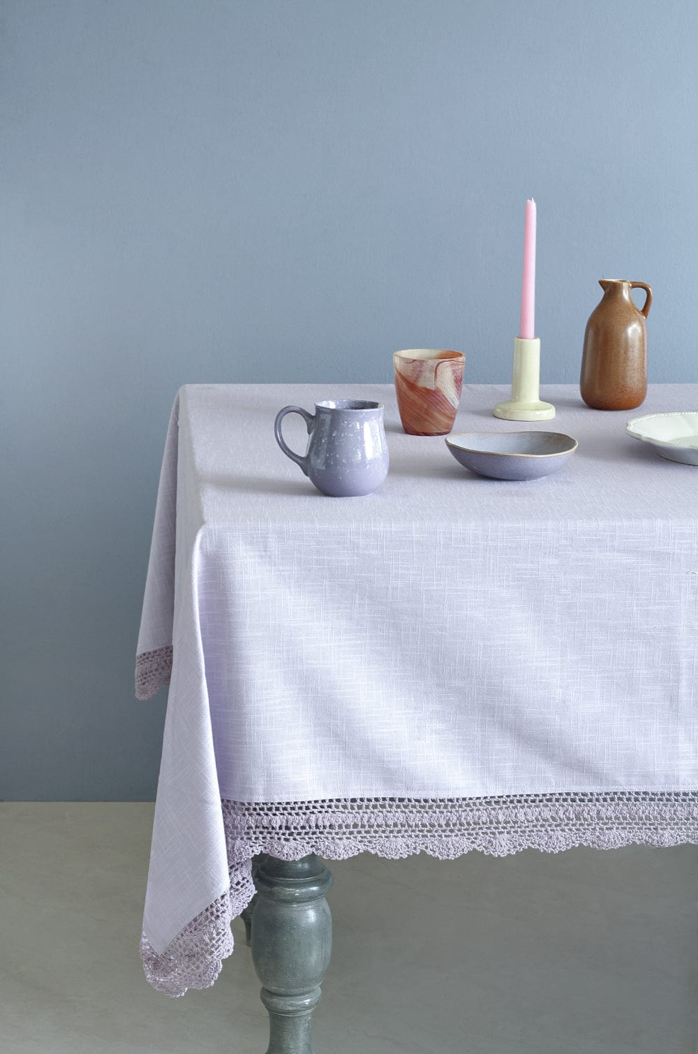 Lavender Fields Hand Crochet Table Cloth