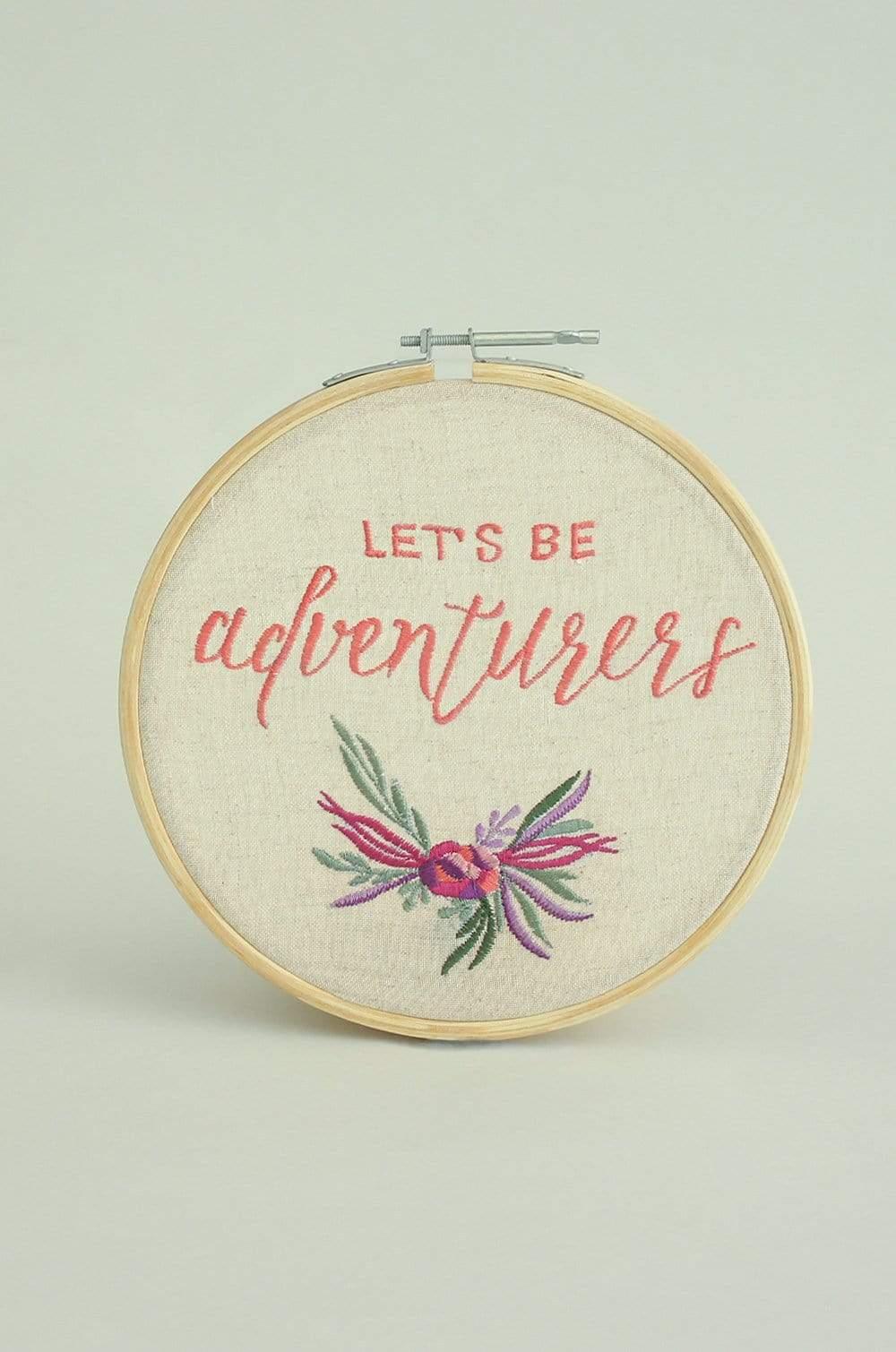 Let's Be Adventurers Wall Hoop - The Wishing Chair