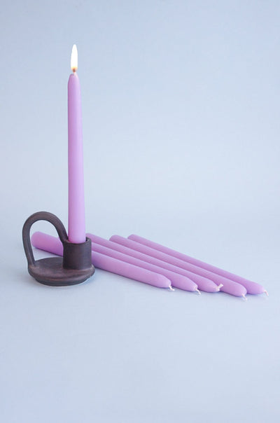 Lilac Tapered Candles - Set of 6