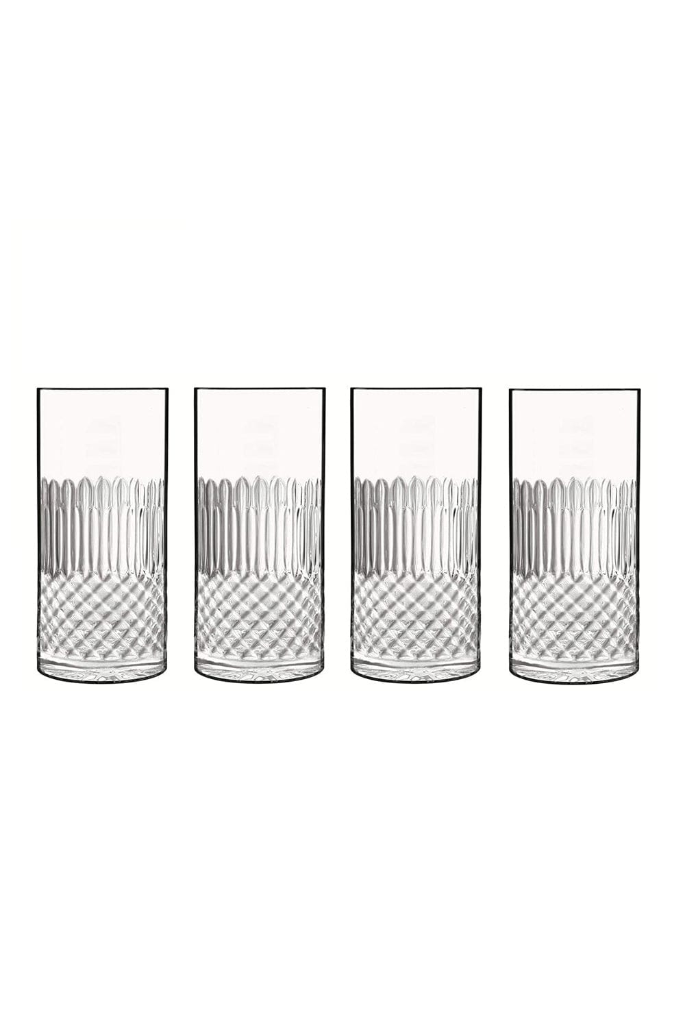Luigi Bormioli Diamante Beverage Glass- Set of 4
