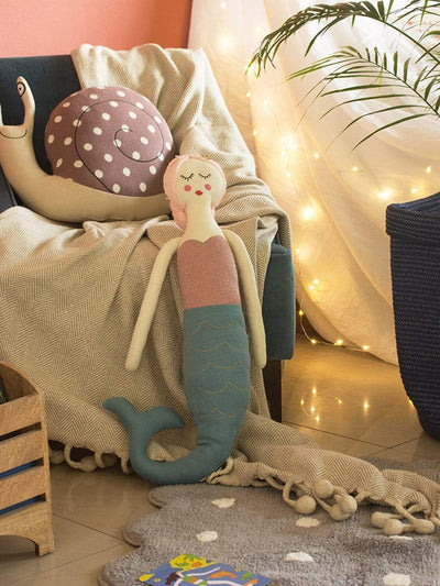 Mermaid Knitted Shaped Cushion