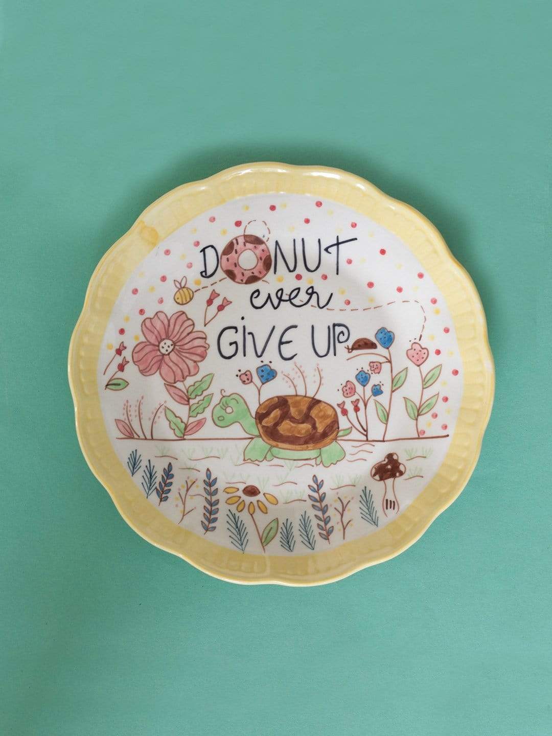 Never Give Up Wall Plate