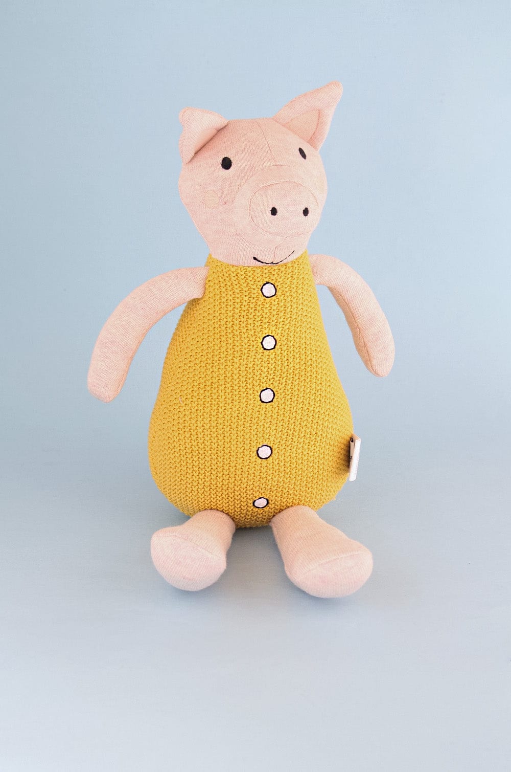 Miss Piglet Cuddly Knitted Cotton Toy