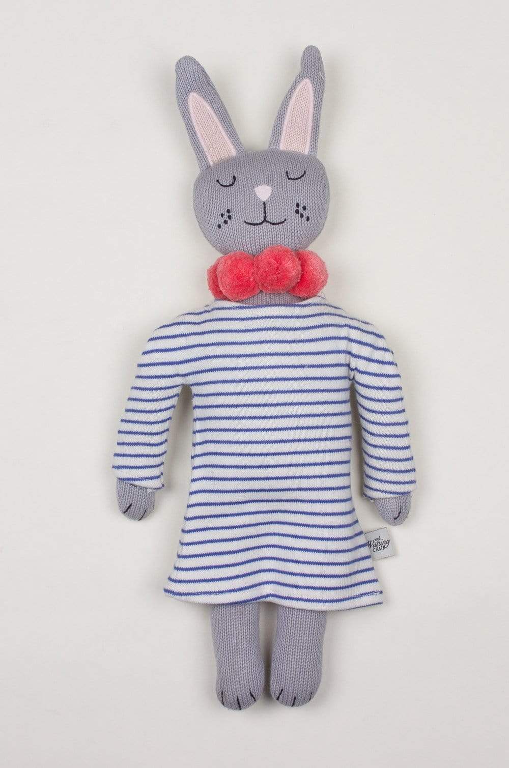 Miss Stripes Knitted Cotton Toy
