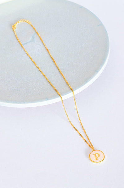 Monogram Pendant with Necklace