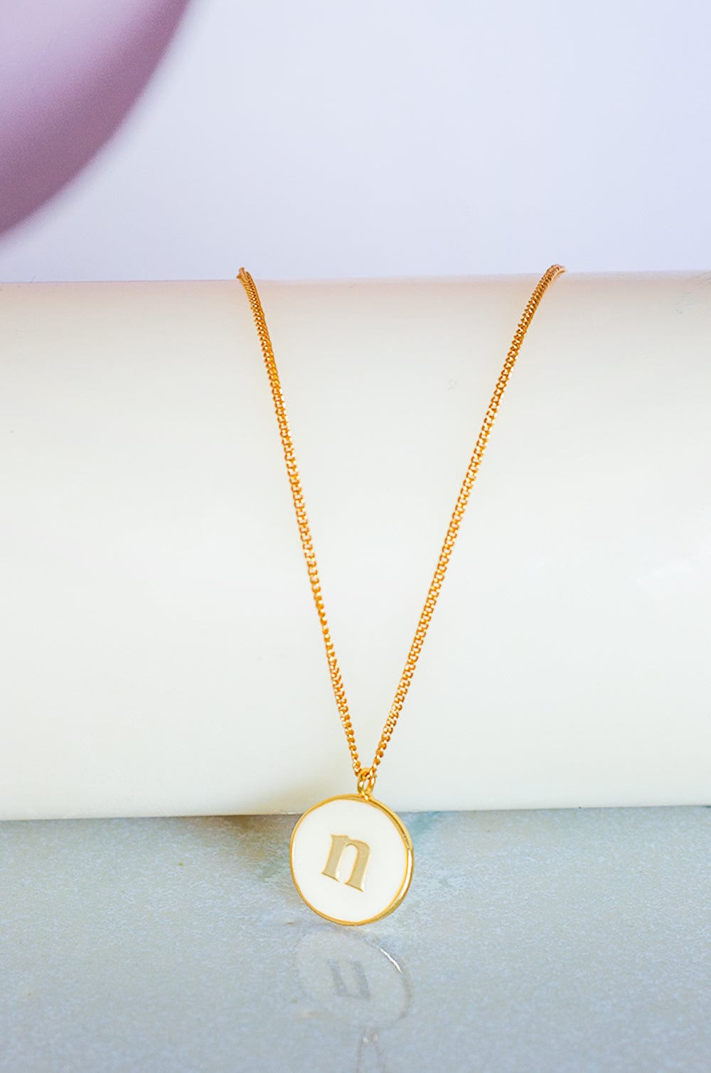 Monogram Pendant with Necklace