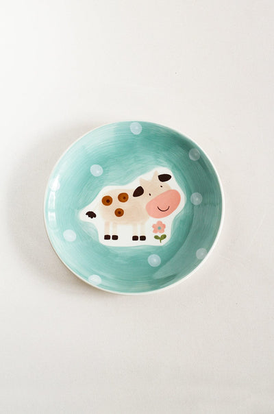 Moo Quirky Farm Handpainted Wall Plate