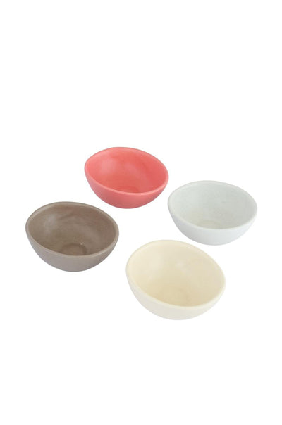 Moonmist Matt Glaze Ceramic Dip Bowls - Set of 4
