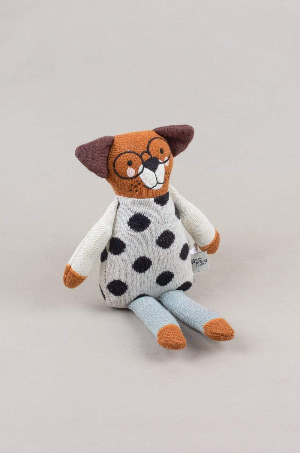 Mr. Whiskers Knitted Cotton Toy