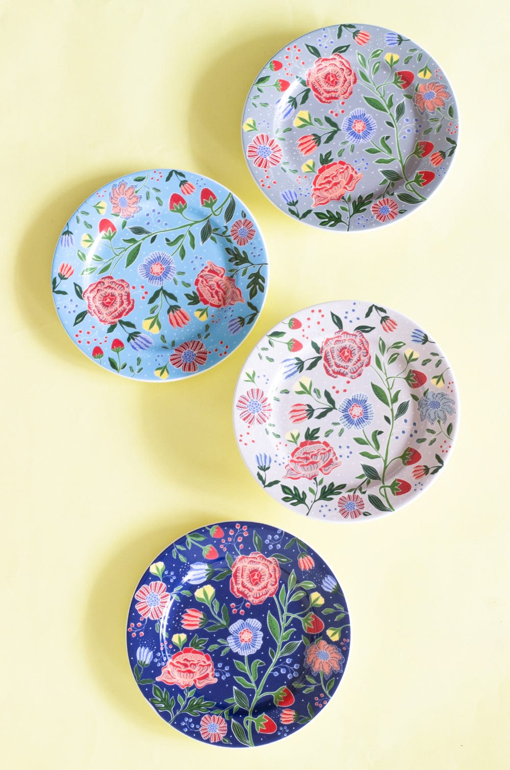 Mugs Midsummer Fine China Ceramic Side Plates - Set of 4