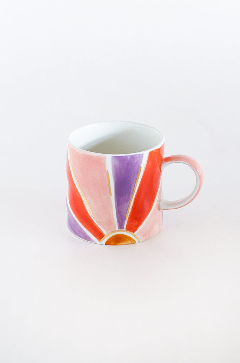 Mugs Rise & Shine Handpainted Mugs - Set of 2