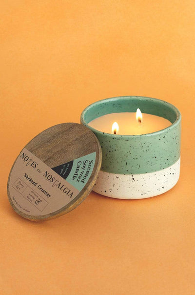 Notes of Nostalgia Scented Soy Wax Candle - Weekend Getaway