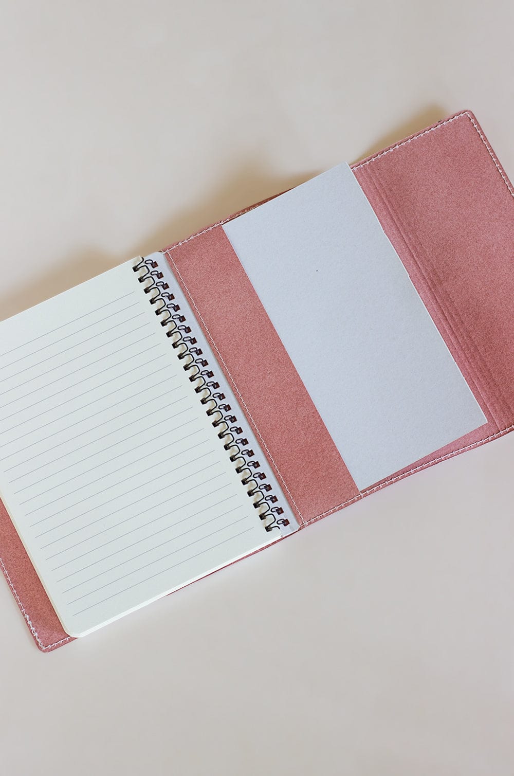Pearlised Paper Leather A5 Notebook -Pink Safari