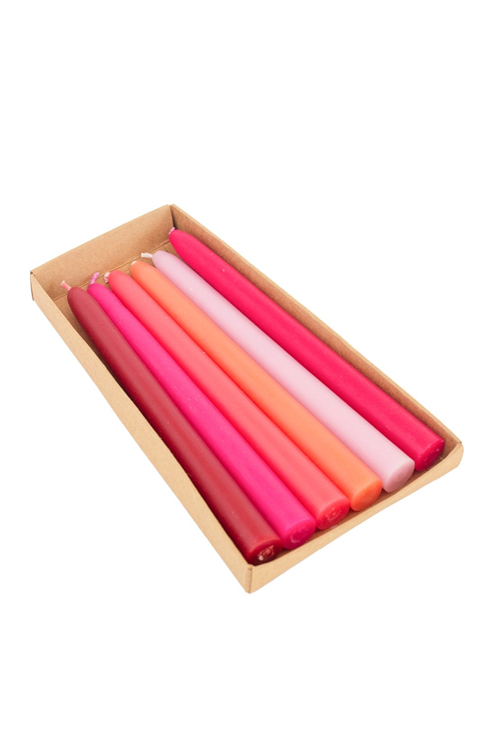 Persimmon Ombre Tapered Candles - set of 6