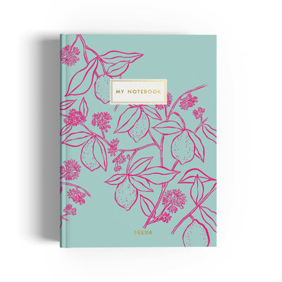 Pink citrus A5 Notebook 160 pages
