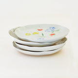  Plates Wildflower Meadow Handpainted Ceramic Plates - Set of 4 - Wildflower Meadow Handpainted Ceramic Plates - Set of 4 - The Wishing Chair 