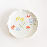  Plates Wildflower Meadow Handpainted Ceramic Plates - Set of 4 - Wildflower Meadow Handpainted Ceramic Plates - Set of 4 - The Wishing Chair 