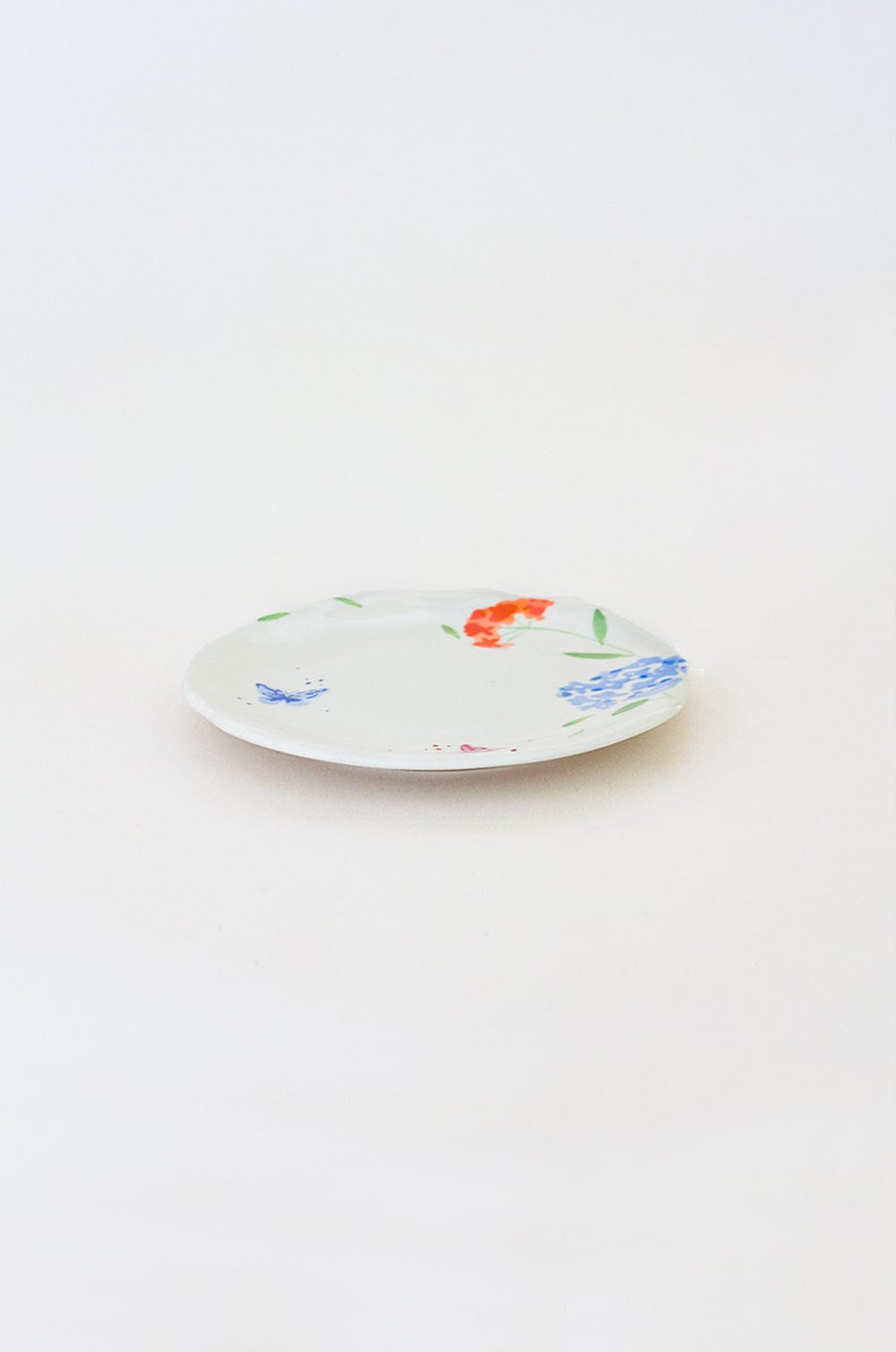  Plates Wildflower Meadow Handpainted Ceramic Side Plates - Set of 4 - Wildflower Meadow Handpainted Ceramic Side Plates - Set of 4 - The Wishing Chair 
