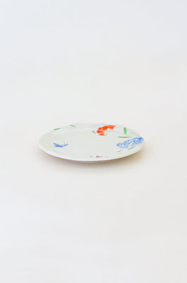  Plates Wildflower Meadow Handpainted Ceramic Side Plates - Set of 4 - Wildflower Meadow Handpainted Ceramic Side Plates - Set of 4 - The Wishing Chair 