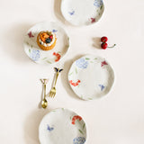   Plates Wildflower Meadow Handpainted Ceramic Side Plates - Set of 4 - Wildflower Meadow Handpainted Ceramic Side Plates - Set of 4 - The Wishing Chair  - Wildflower Meadow Handpainted Ceramic Side Plates - Set of 4 - The Wishing Chair 