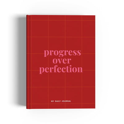 Progress over perfection A5 Notebook 160 pages