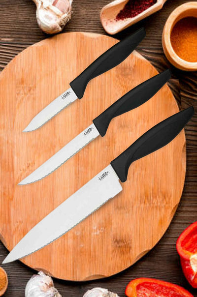 Richardson Sheffield Laser Cuisine Stainless Steel Starter Knives- Set of 3