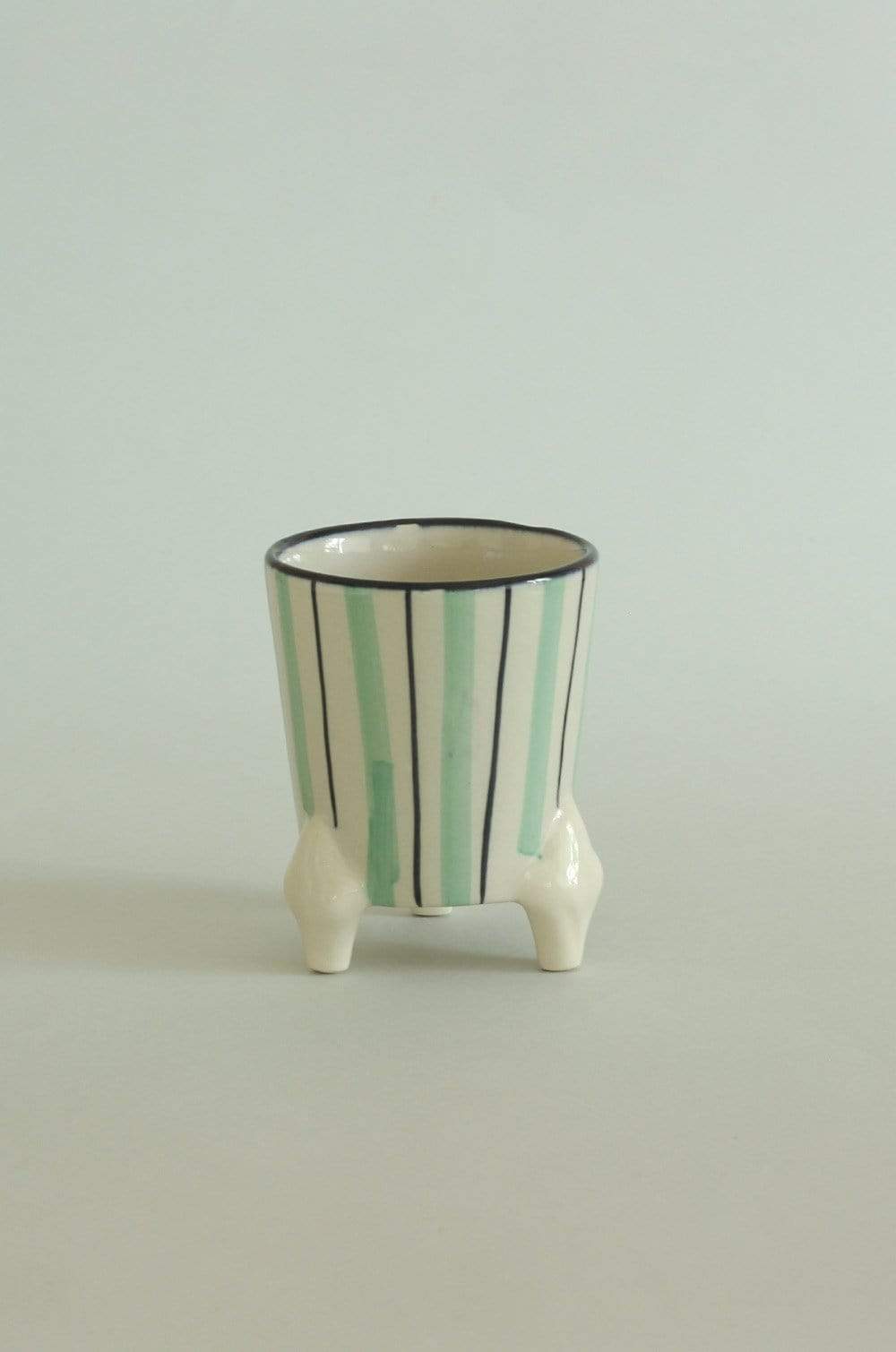 Stripes Handpainted  Pen Stand
