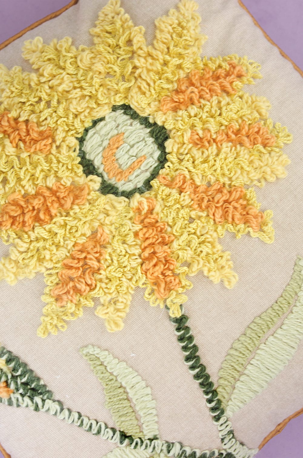 Sunflower Fields Embroidered Cushion Cover