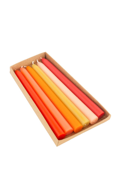 Sunkissed Ombre Tapered Candles - Set of 6