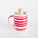  Tea Time Handpainted Mug With Lid - Tea Time Bunny Handpainted Mug With Lid - The Wishing Chair 