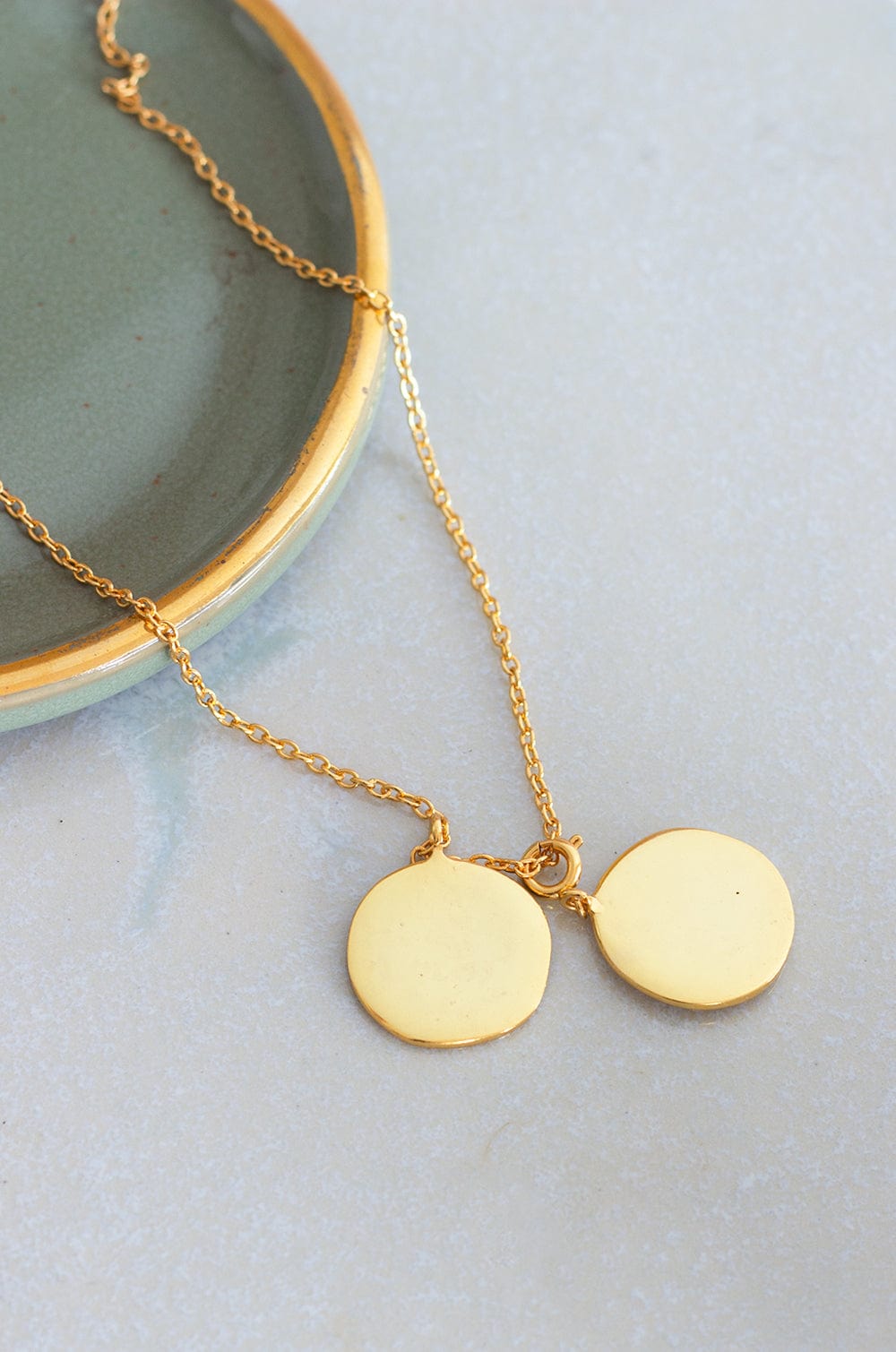 Teacup & Kettle Pendants with Gold Plated Necklace