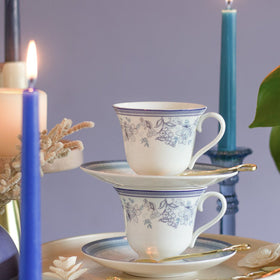  The Color Of Water Teacup & Saucer- Set Of 6 - The Color Of Water Teacup & Saucer- Set Of 6 - The Wishing Chair 
