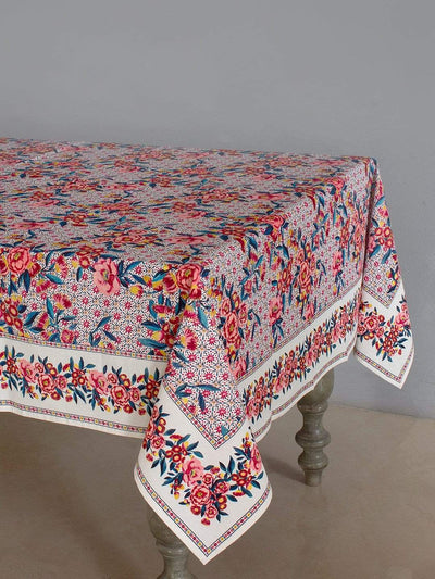 Poppy Petals Table Cover- 8 Seater