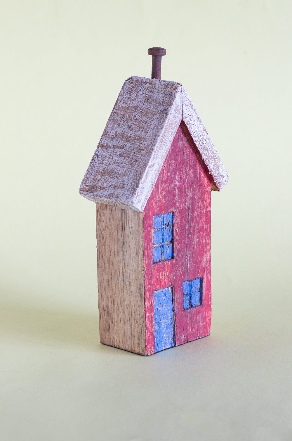  Tiny Homes Wooden Paperweight - Red - Tiny Homes Wooden Paperweight - Red - The Wishing Chair 