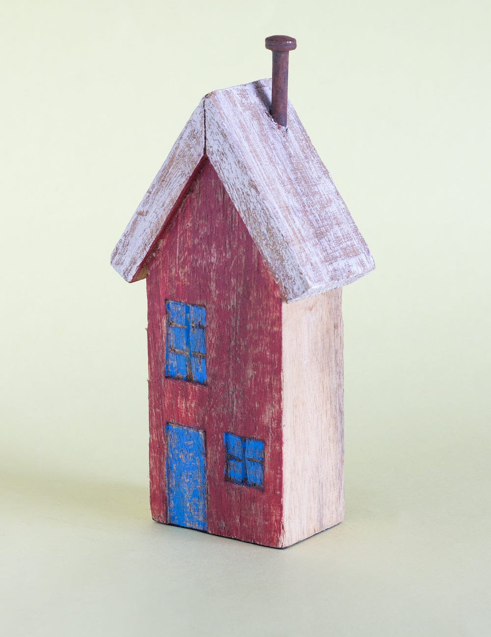  Tiny Homes Wooden Paperweight - Red - Tiny Homes Wooden Paperweight - Red - The Wishing Chair 