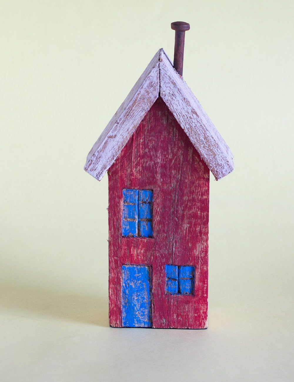  Tiny Homes Wooden Paperweight - Red - Tiny Homes Wooden Paperweight - Red - The Wishing Chair 