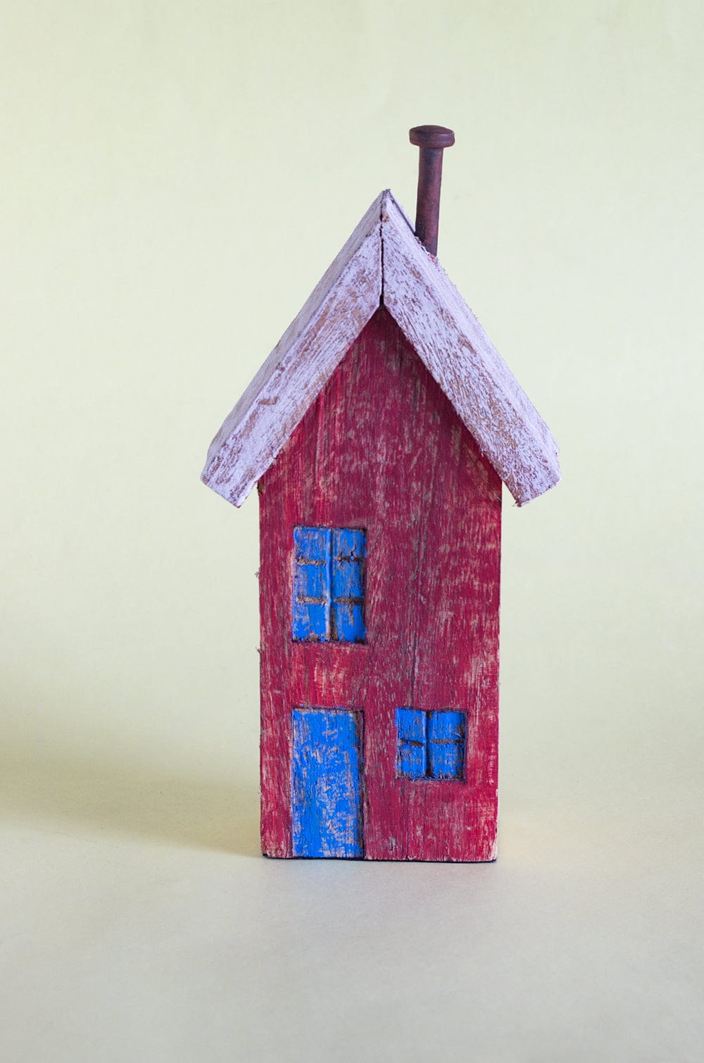  Tiny Homes Wooden Paperweight - Red - Tiny Homes Wooden Paperweight - Red - The Wishing Chair 