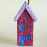  Tiny Homes Wooden Paperweight - Red - Tiny Homes Wooden Paperweight - Red - The Wishing Chair 