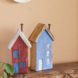  Tiny Homes Wooden Paperweight - Red - Tiny Homes Wooden Paperweight - Red - The Wishing Chair 