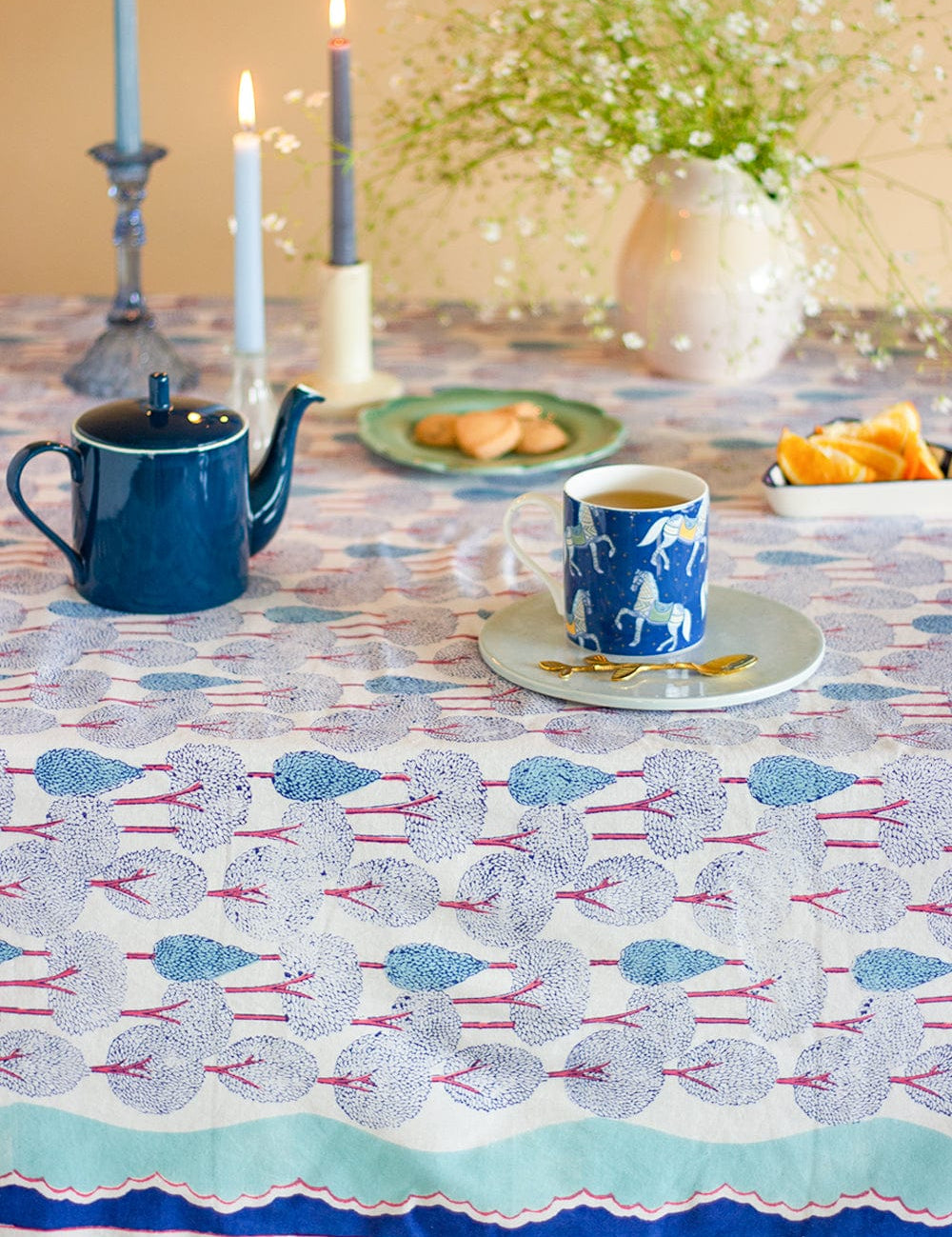  Topiary Garden Table Cloth - 4 seater - Topiary Garden Table Cloth - 4 seater - The Wishing Chair 